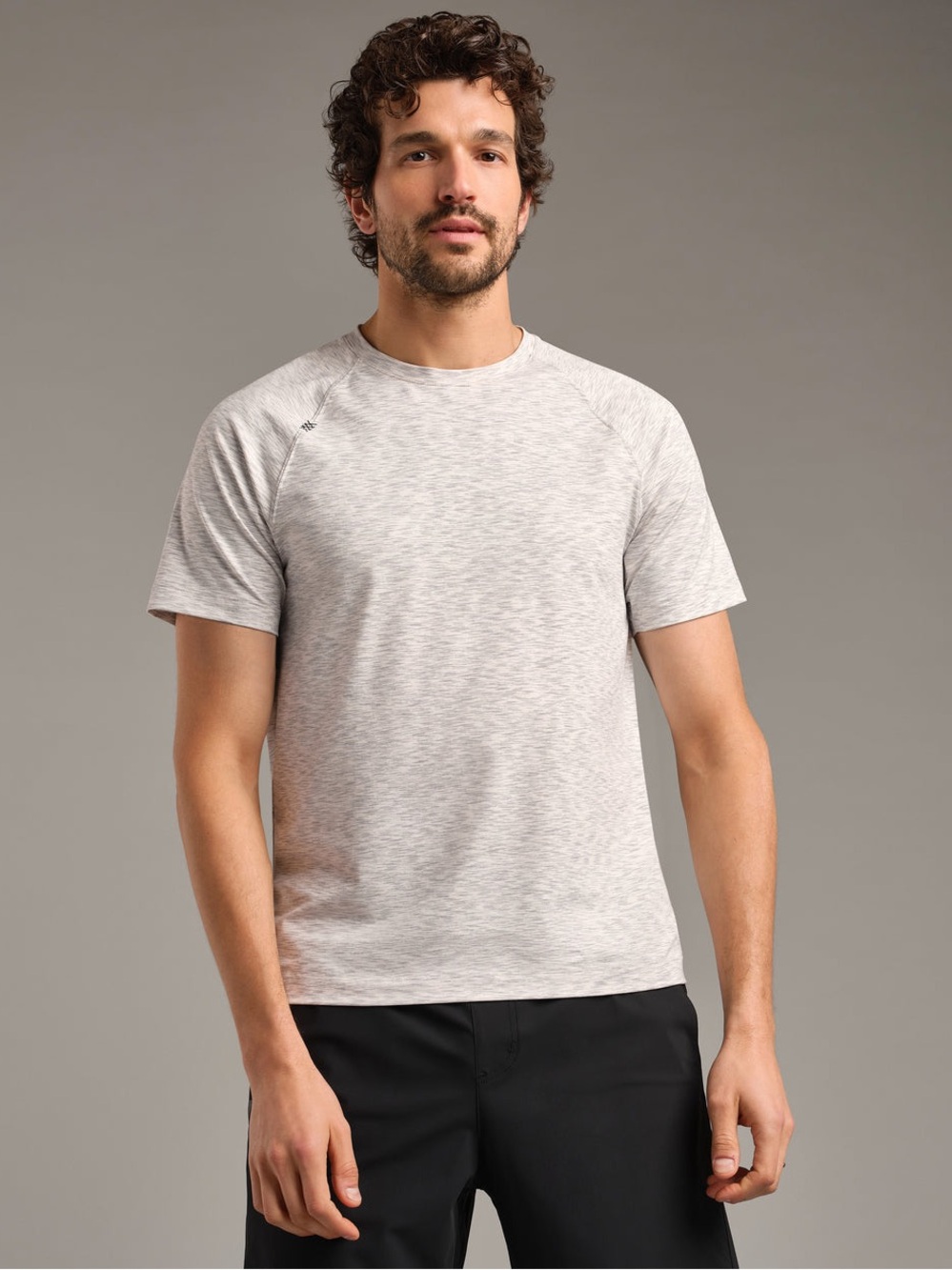 Rhone Reign Tee in Blue Space Dye Medium